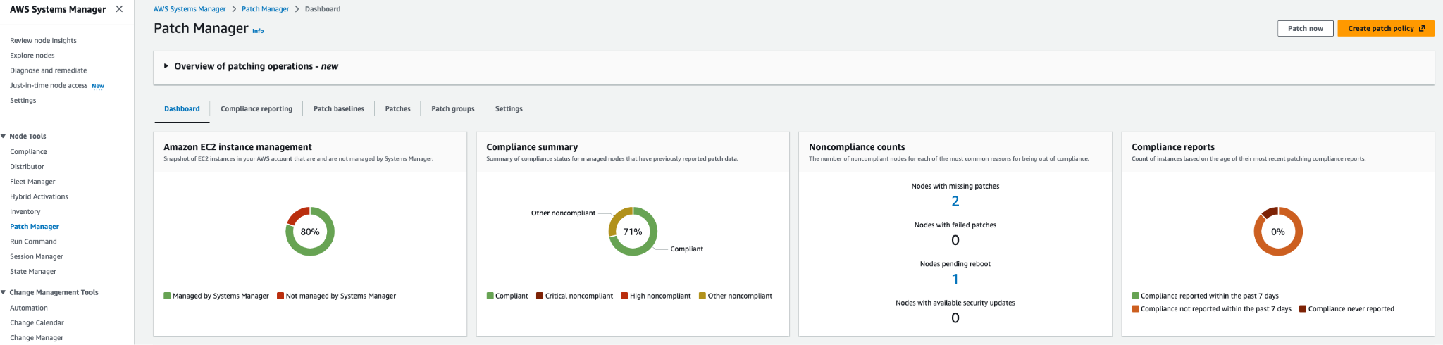 Figure 1: The Patch Manager Console